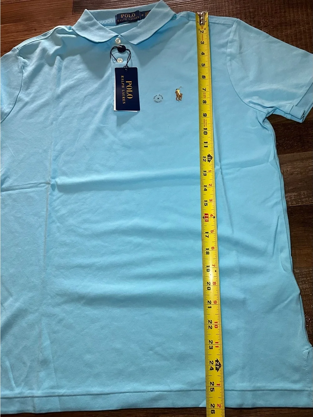 Ralph Lauren Men’s Light Blue Polo Shirt with Embroidered Pony